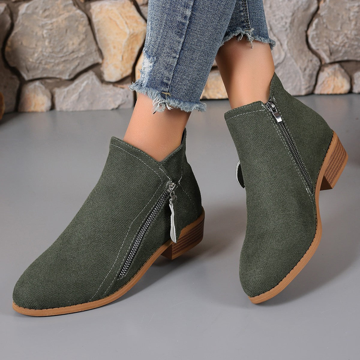 Women's Orthopedic Leather Ankle Boots