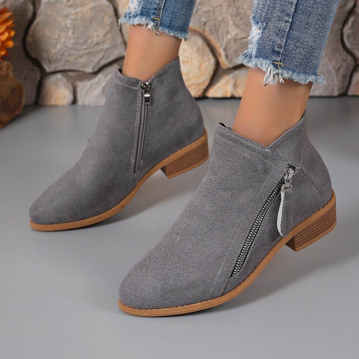 Women's Orthopedic Leather Ankle Boots
