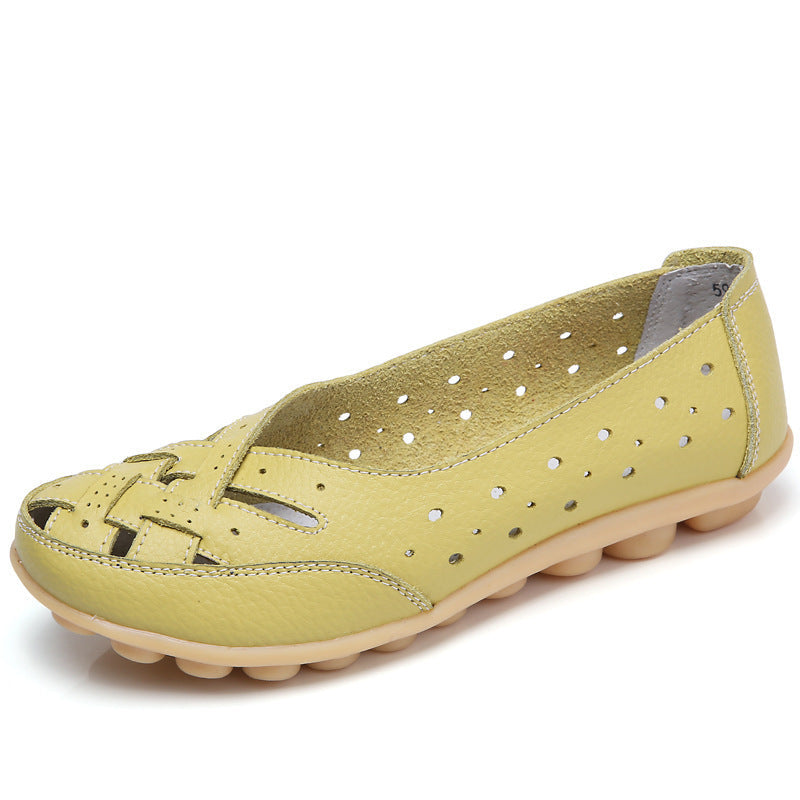 Women's Breathable Leather Loafers