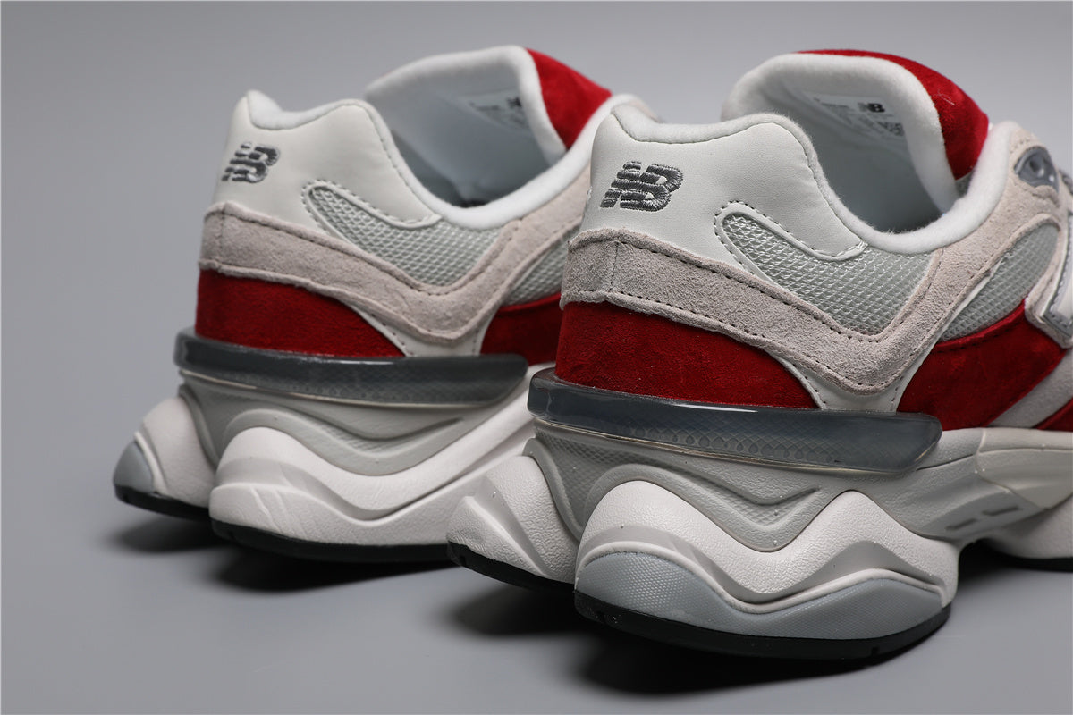 New Balance 9060 Unisex Sneakers White Red