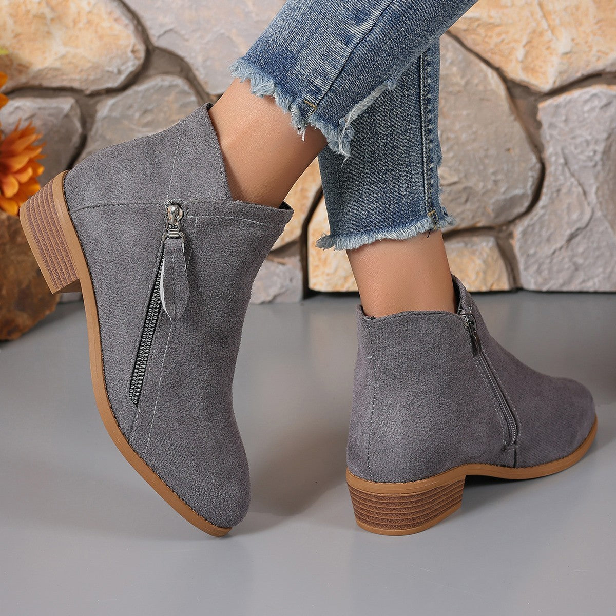 Women's Orthopedic Leather Ankle Boots