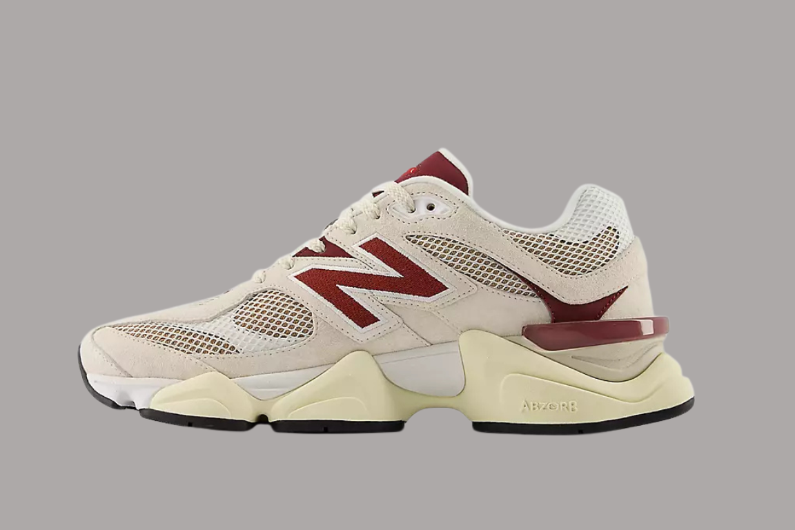 New Balance 9060 Unisex Sneakers Linen With Monarch Burgundy