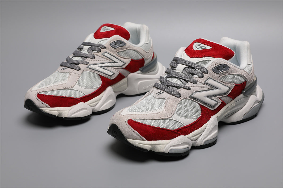 New Balance 9060 Unisex Sneakers White Red