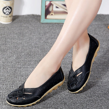 Women's Breathable Leather Loafers