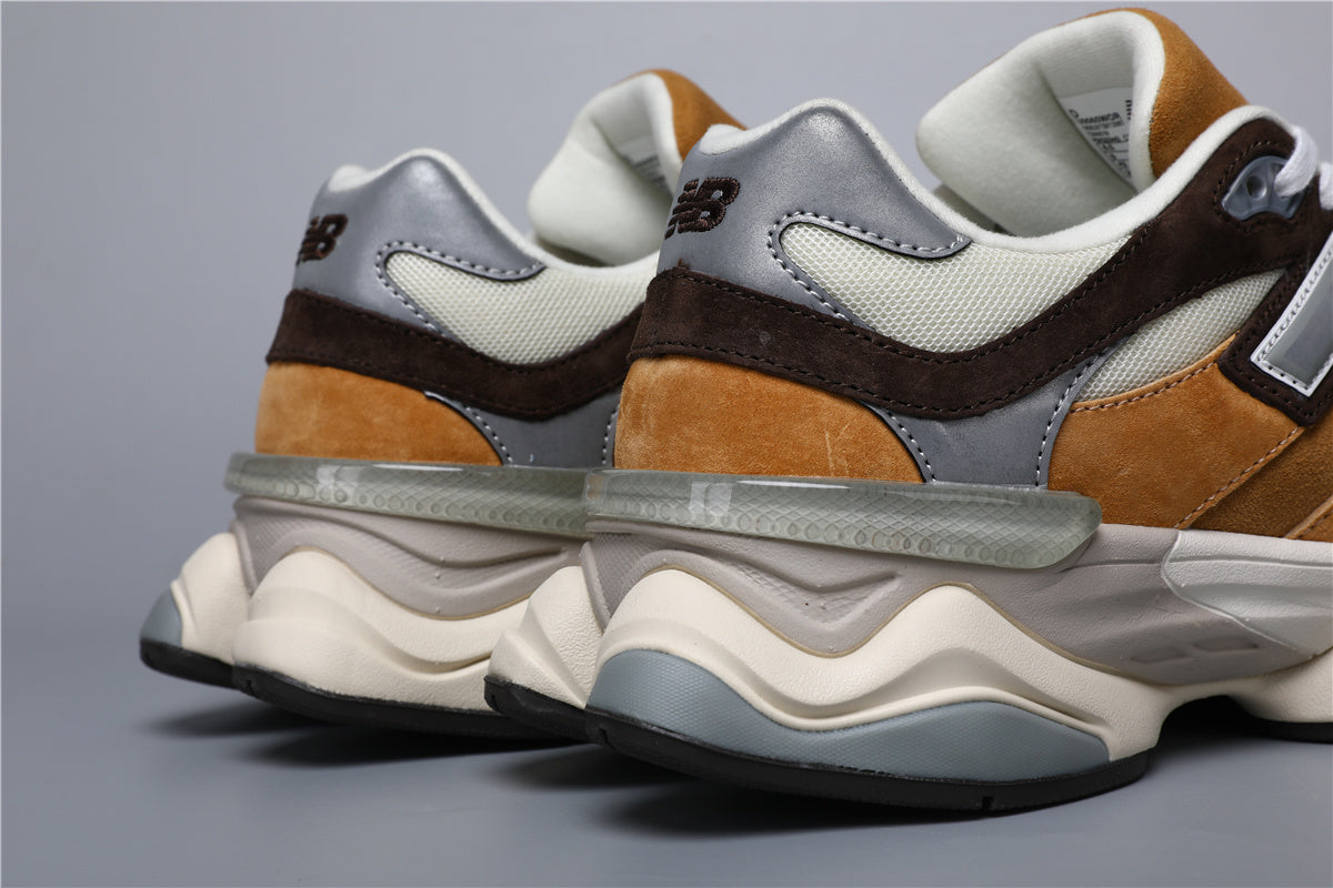 New Balance 9060 Unisex Sneakers Yellow Brown