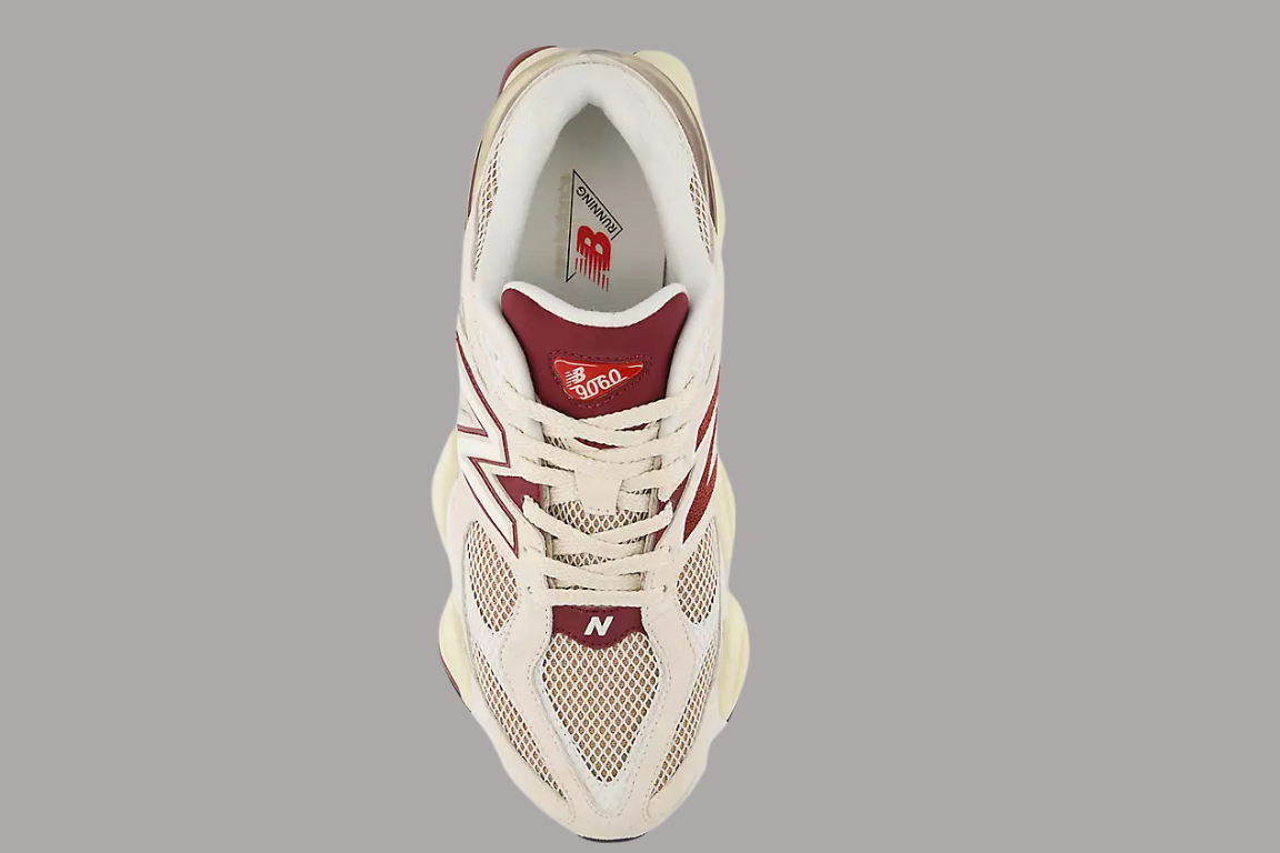 New Balance 9060 Unisex Sneakers Linen With Monarch Burgundy