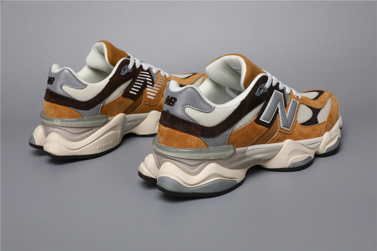 New Balance 9060 Unisex Sneakers Yellow Brown