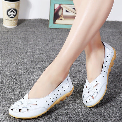 Women's Breathable Leather Loafers