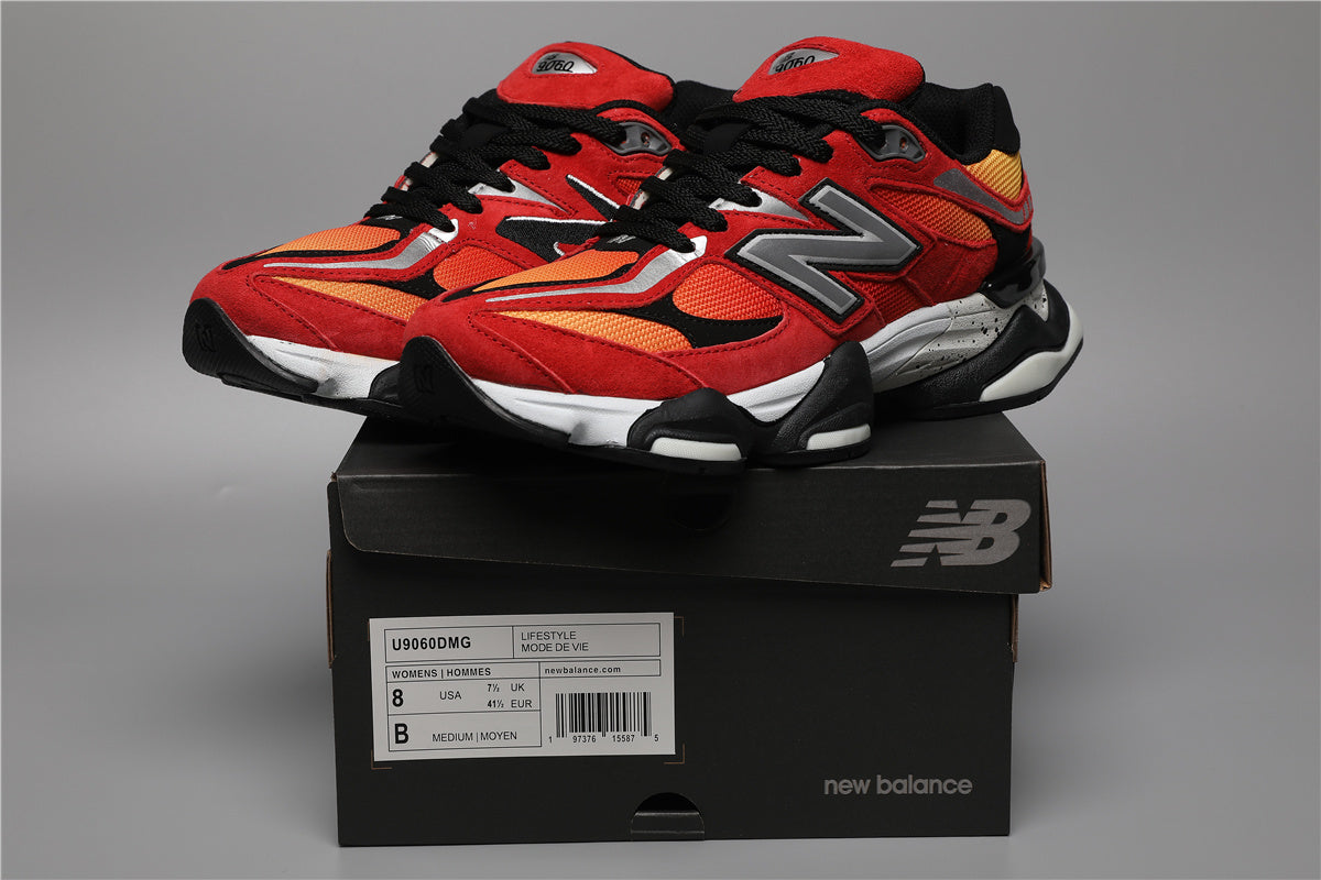 New Balance 9060 Unisex Sneakers Orange Red