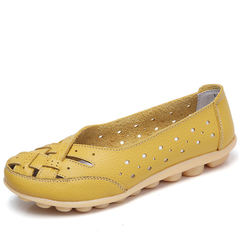 Women's Breathable Leather Loafers