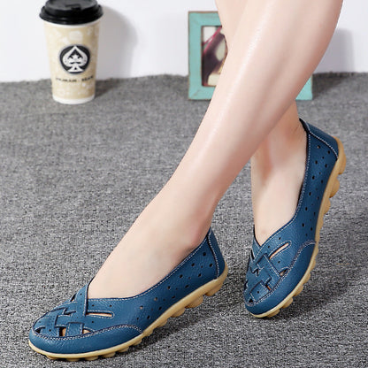 Women's Breathable Leather Loafers