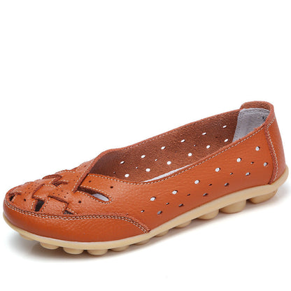 Women's Breathable Leather Loafers