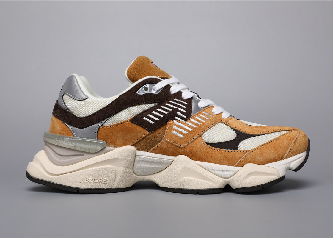 New Balance 9060 Unisex Sneakers Yellow Brown