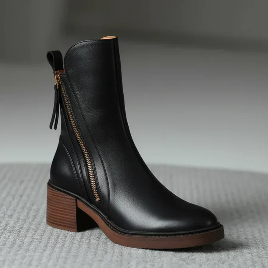 Kimo Women's Leather Ankle Boots