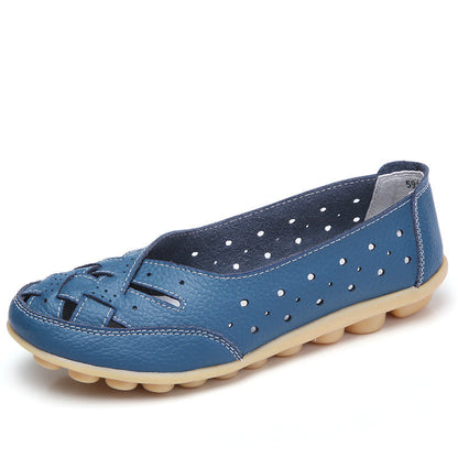 Women's Breathable Leather Loafers