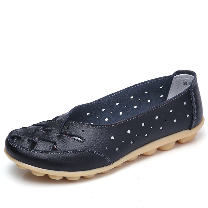 Women's Breathable Leather Loafers