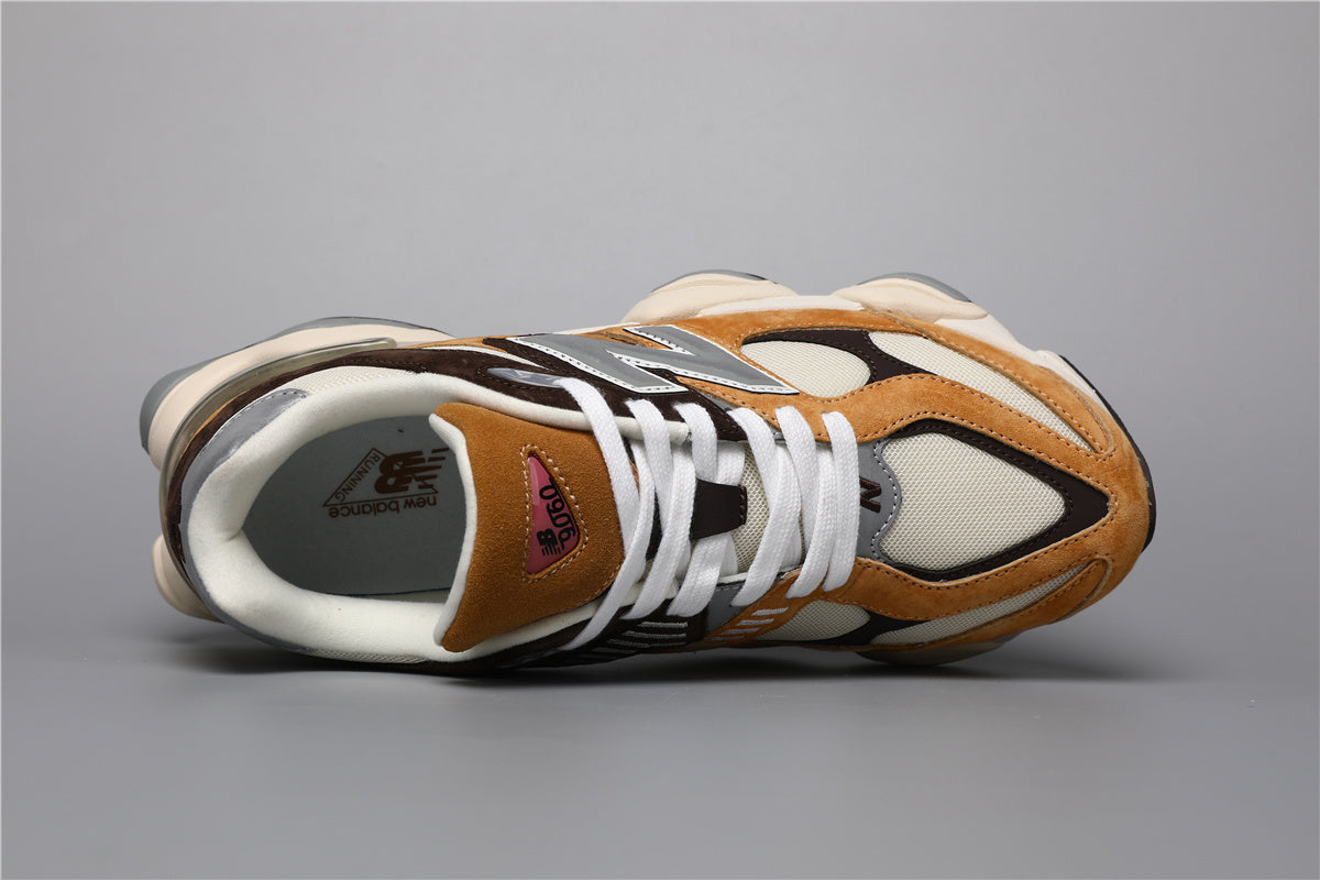 New Balance 9060 Unisex Sneakers Yellow Brown