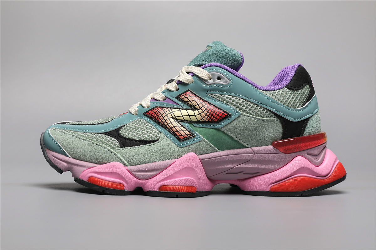 New Balance 9060 Unisex Sneakers Green Pink