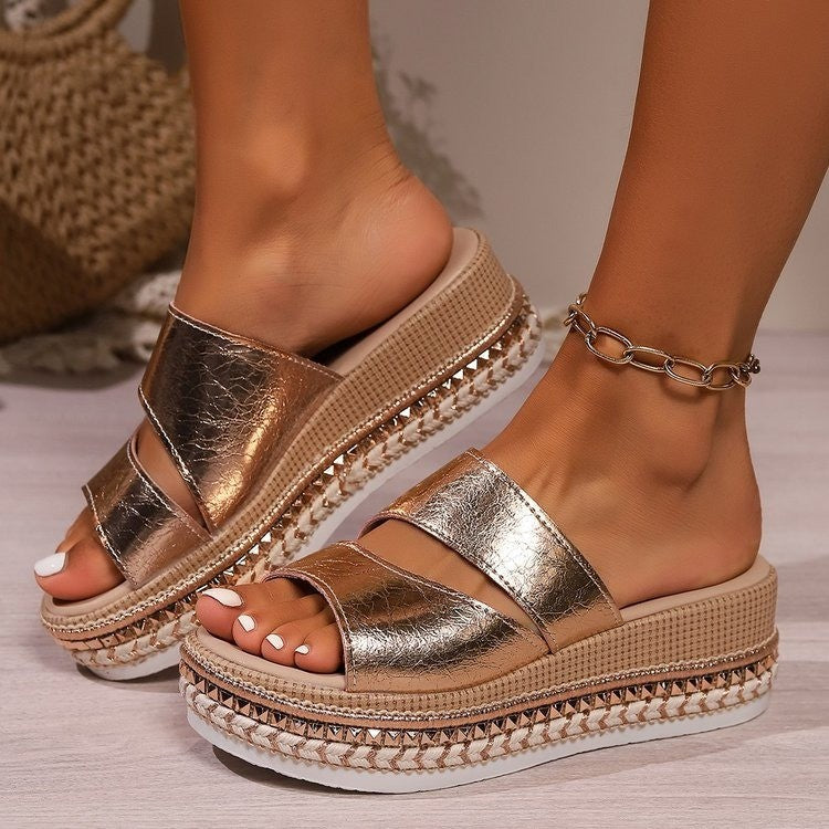 Oria Paris Women's Sandals Sandales d'Or Champagne