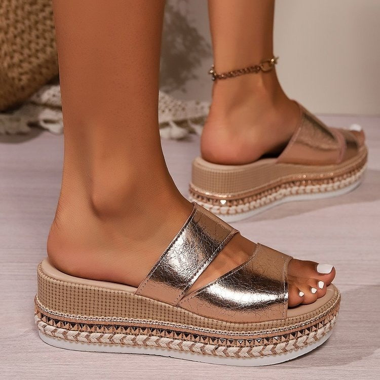 Oria Paris Women's Sandals Sandales d'Or Champagne