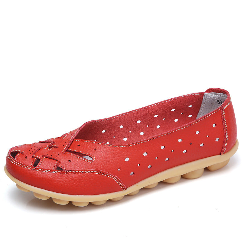 Women's Breathable Leather Loafers