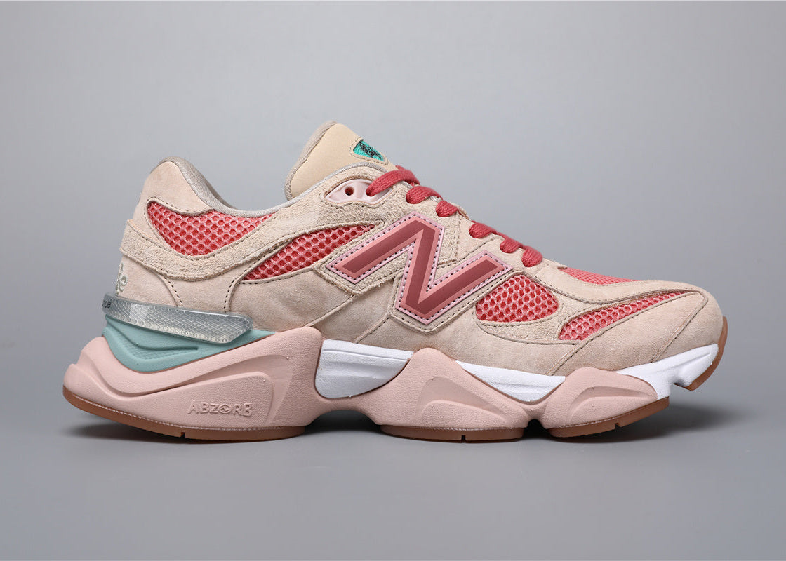 New Balance 9060 Unisex Sneakers Beige Pink