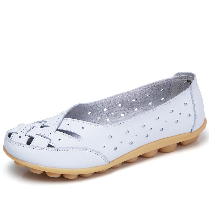 Women's Breathable Leather Loafers