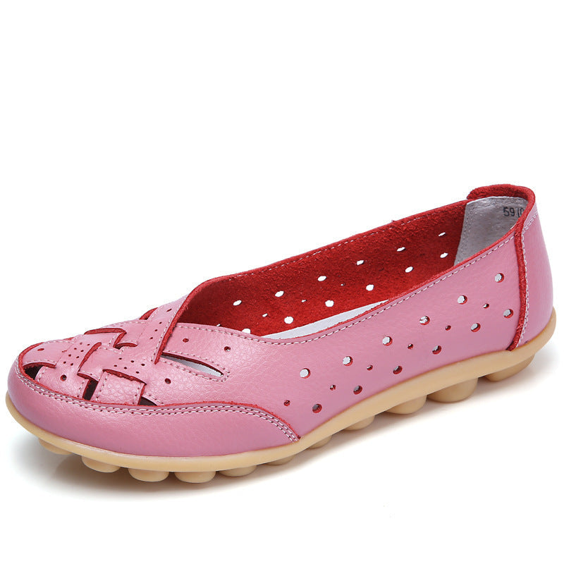 Women's Breathable Leather Loafers