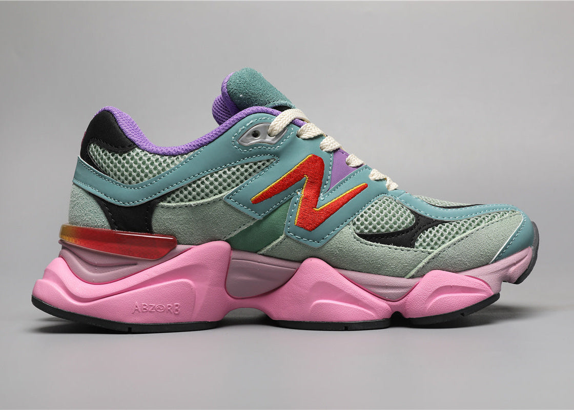 New Balance 9060 Unisex Sneakers Green Pink